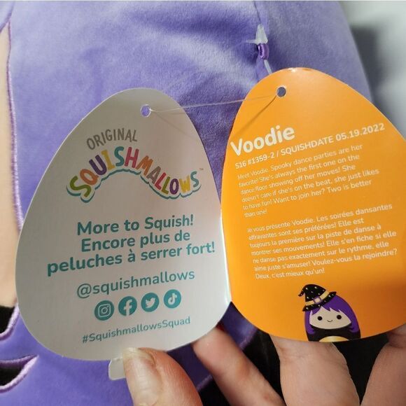 Squishmallows 20-inch Voodie Witch with Purple Hair Large Child's Halloween - Picture 5 of 8